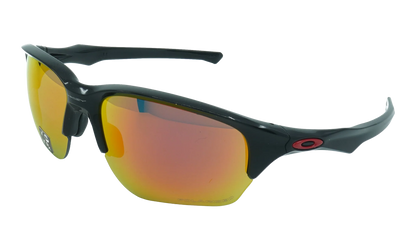 Flak Beta Polarized Sunglasses "Polished Black / Ruby Iridium Polarized" OO9363 14