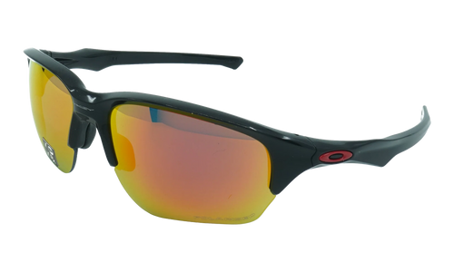 Flak Beta Polarized Sunglasses "Polished Black / Ruby Iridium Polarized" OO9363 14