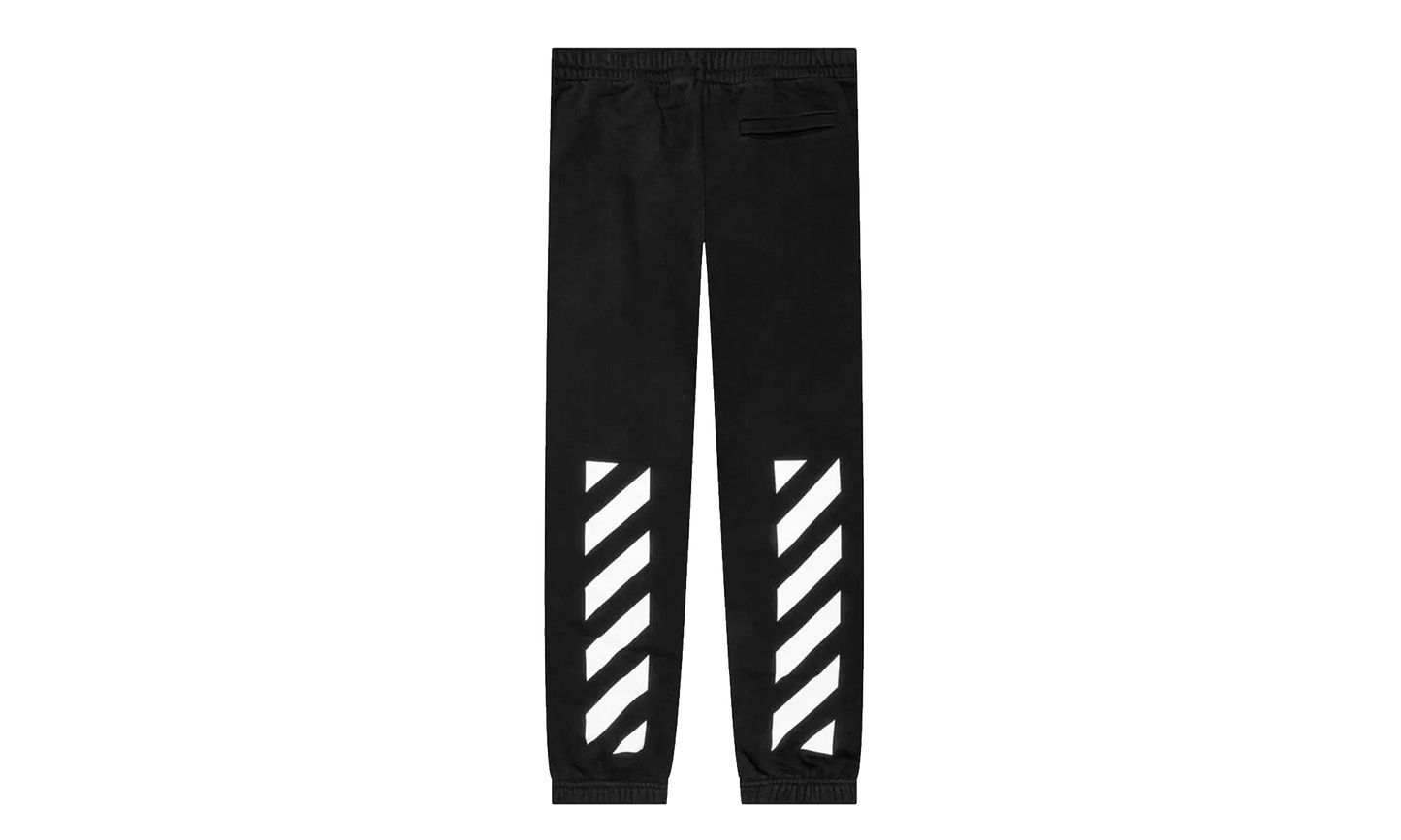 Helvetica Slim Sweatpants "Black" OMCH029C99FLE0021001