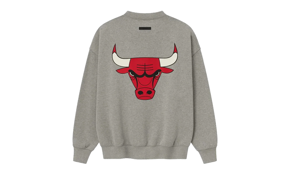 BULLS SPORTS FIT CREWNECK SWEATSHIRT "CONCRETE HEATHER" 192NB256506F