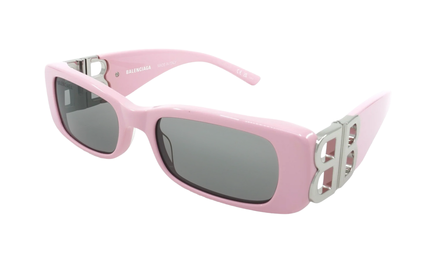 Rectangular Frame Sunglasses WMNS "Pink / Silver" BB0096S 012