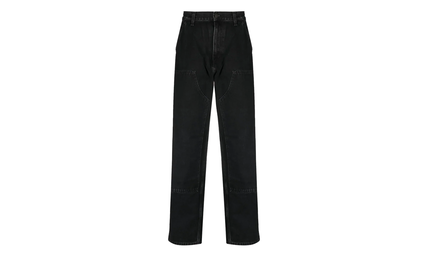 Denim Double Knee Pants "Black Stone Washed" I032699 8906