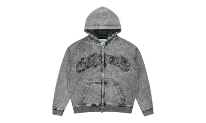 Symmetric Studded Hoodie "Acid Wash" 13MBUT5E