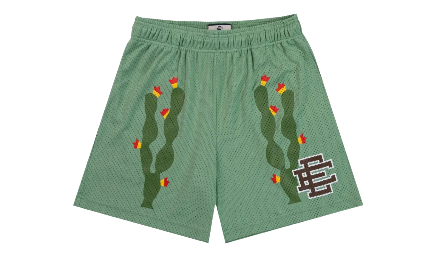 EE Basic Shorts "Cactus Jade Sheen / Brown" EE197