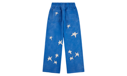 Patchwork Washed Sweatpant "Blue" KS001