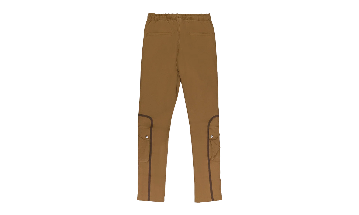CANVAS CARGO PANTS "Brown" RHD-MBTM-0198