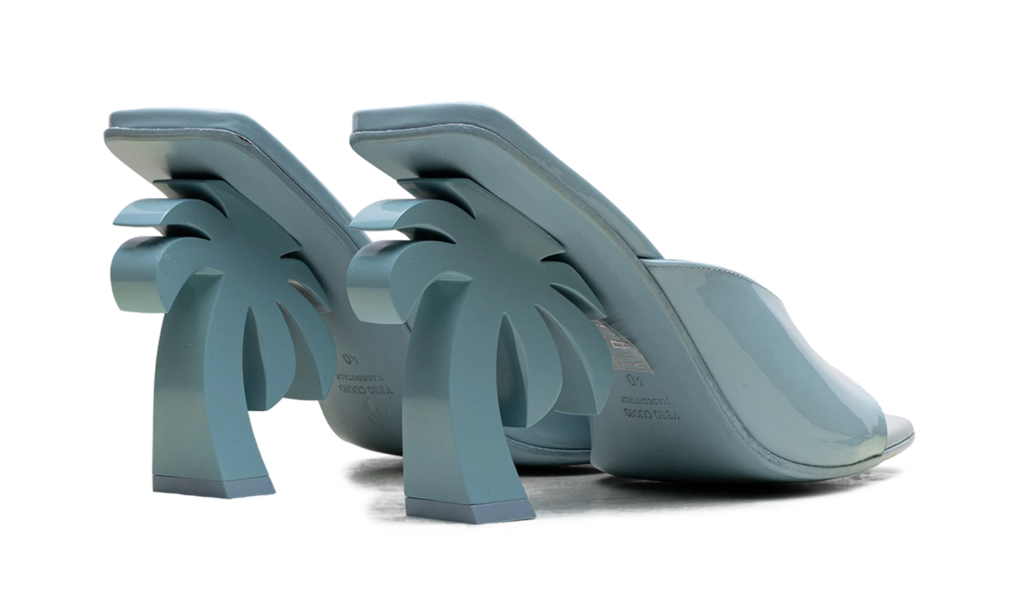 Mule Leather Heels WMNS "Blue" PWIJ003S23LEA0014000