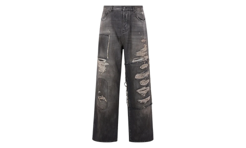 Carpenter Repaired Baggy Jean "Crafted Black" AMBMJE1006 680