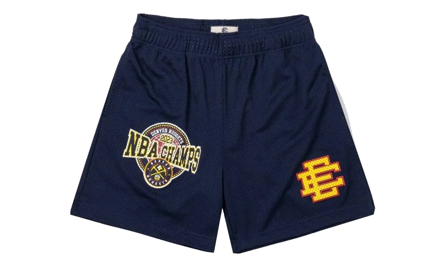 EE BASIC SHORT "DENVER NUGGETS 2023 CHAMPIONSHIP - Navy/ Yellow" EE669
