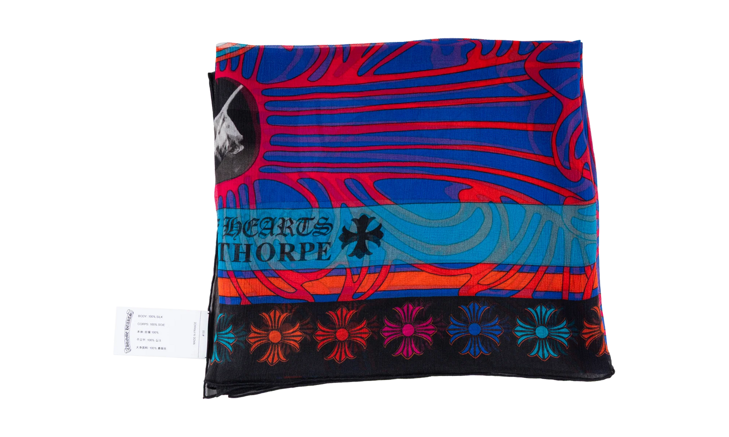 Silk Scarf "Blue Multi Color" CHRM0943