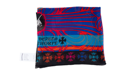 Silk Scarf "Blue Multi Color" CHRM0943