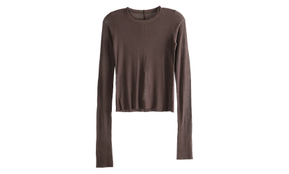 Cropped Rib Long Sleeve T-Shirt WMNS "Macassar" RP01F6209 RC 53