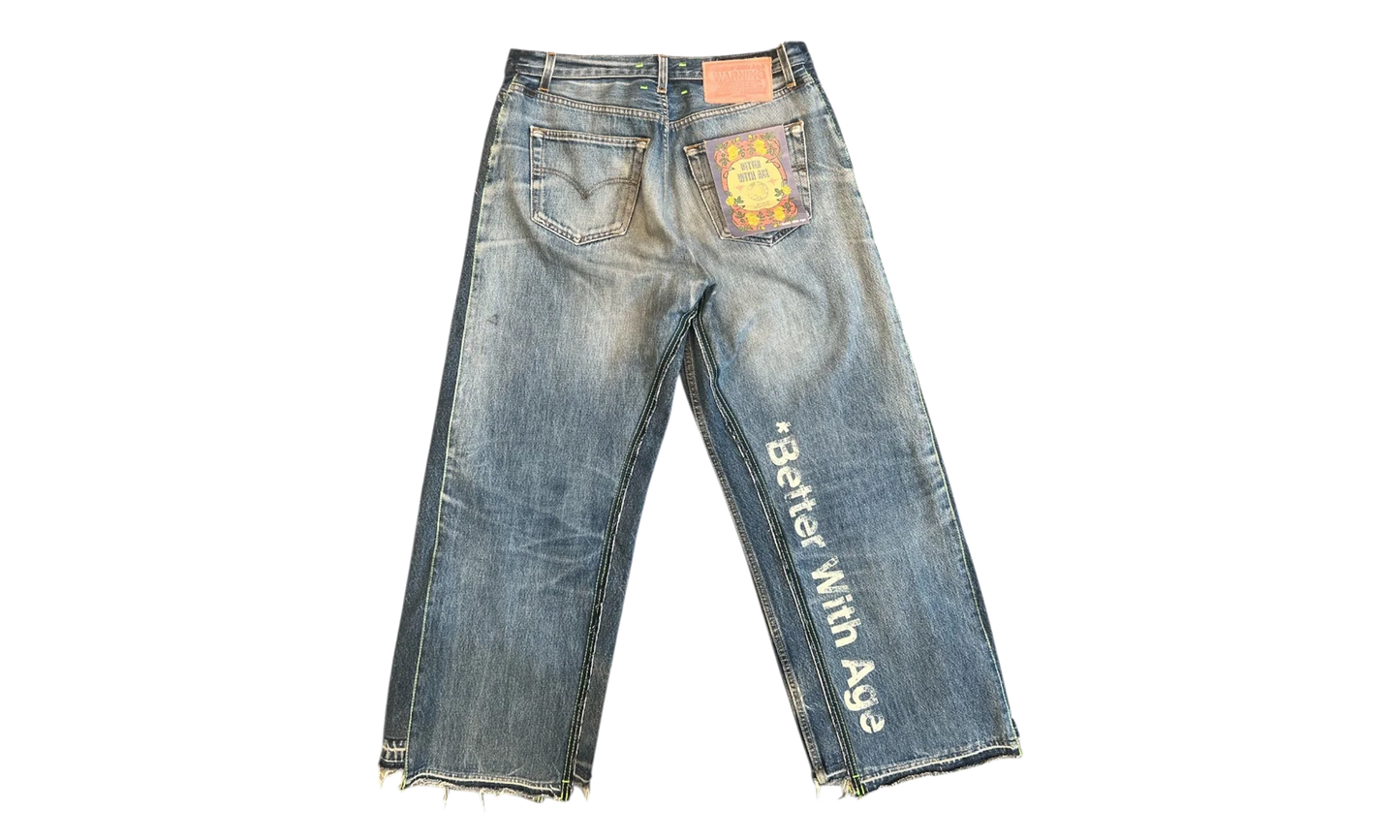 In Case You Forgot Triple-Wide Denim Jeans "Indigo" BWA96