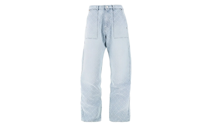 RELAXED MONOGRAM DENIM TROUSERS "Blue" MPF25 TR 331 01