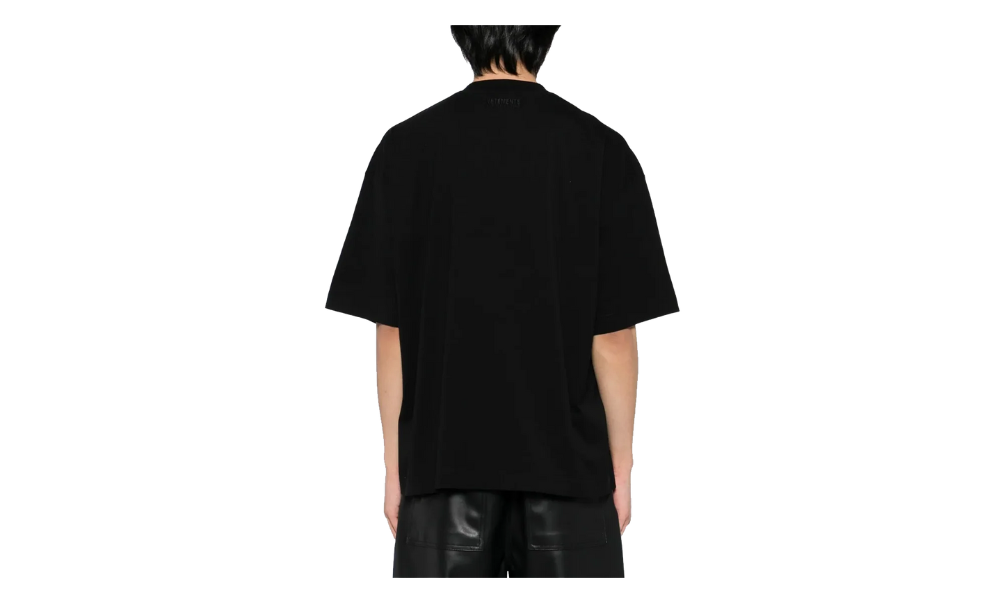 Trash Embroidered Regular T-shirt "Black" UH76TR540B BLAC