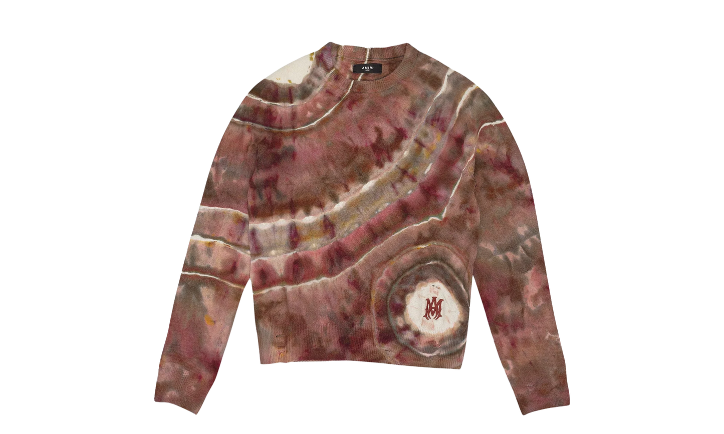 Ma Tie Dye Cashmere Crewneck Sweatshirt "Clay" SS22MKL007_Clay