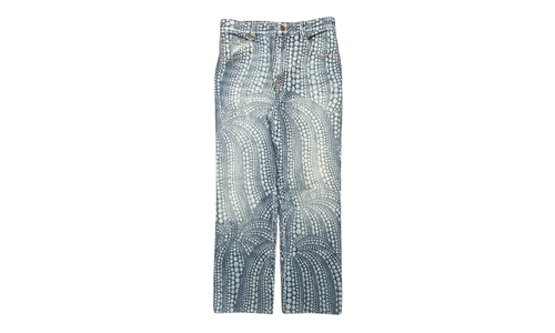 Yayoi Kusama All Over Dots Pumpkin Jeans "Indigo" 1AB60D