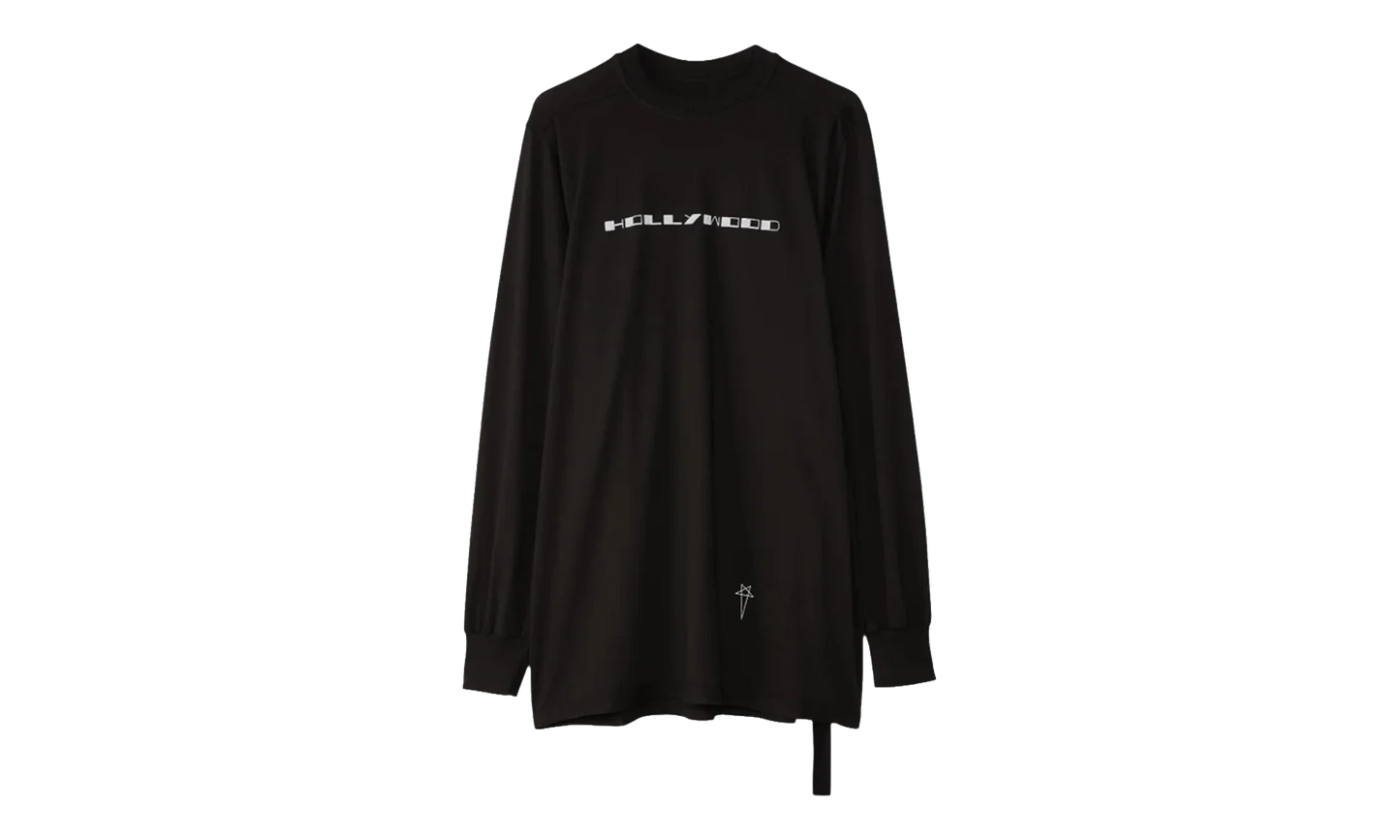 Hollywood Logo Jumbo Long Sleeve Tee Shirt "Black White" DU01E3261 RNEP5 0911