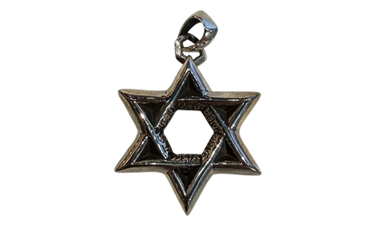 Large Star of David Pendant "Silver" CHRM1040
