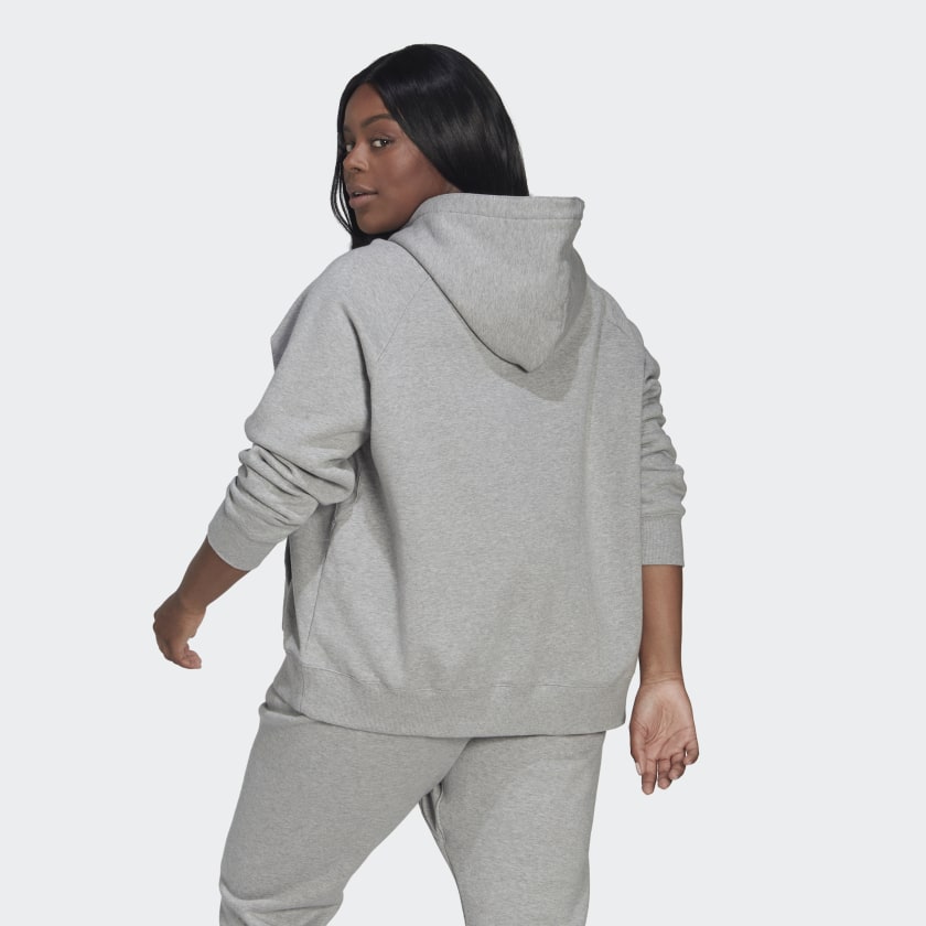 Women's adidas Oversized Hooded Sweatshirt (Plus Size)