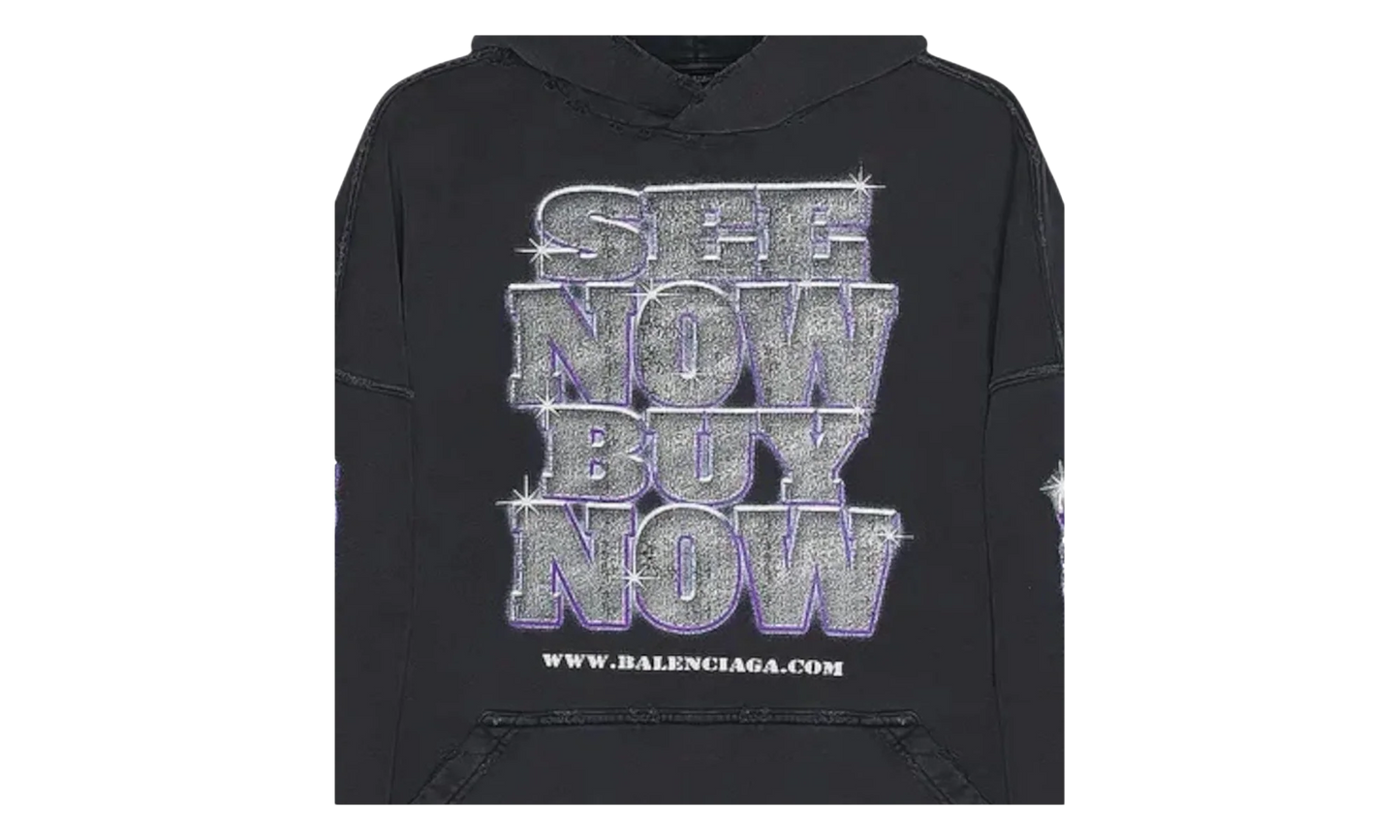 See Now Buy Now Logo Hoodie "Black" 739024 TQVE7 1083