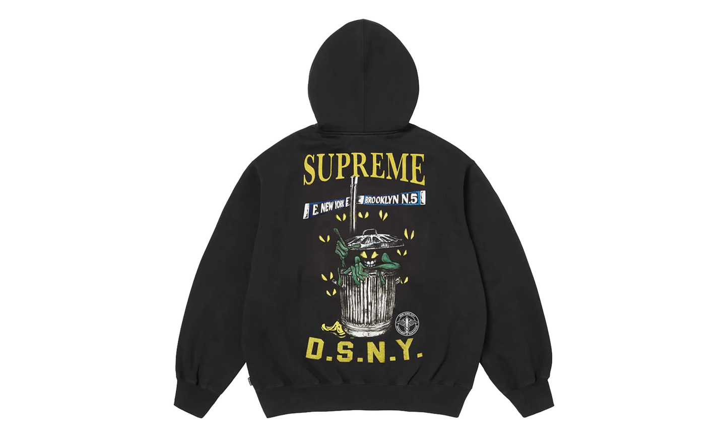 DSNY Zip Up Hooded Sweatshirt "SS26 - Black" SU27113