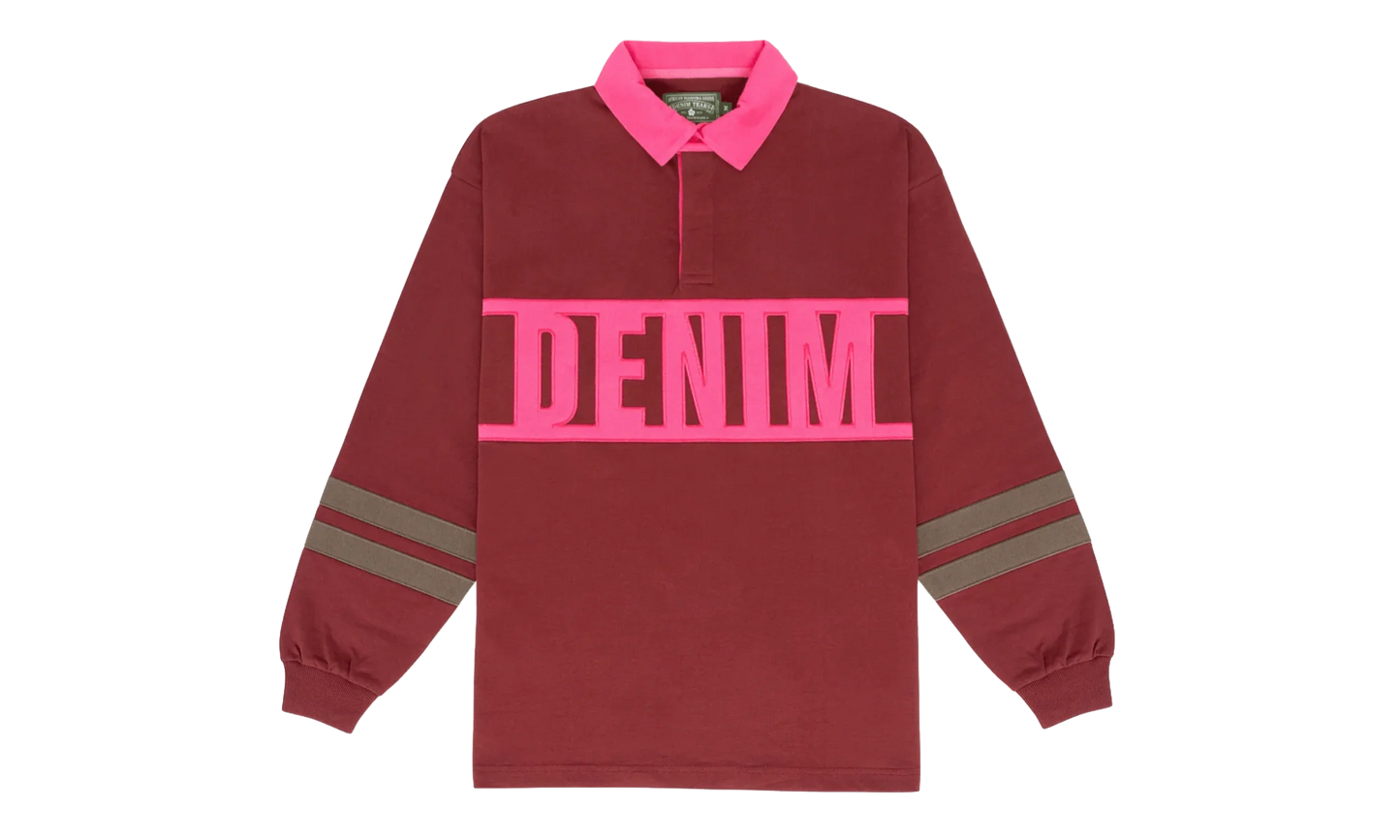 Down By The Tears Long Sleeve Rugby "Pink" DT356
