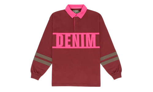Down By The Tears Long Sleeve Rugby "Pink" DT356