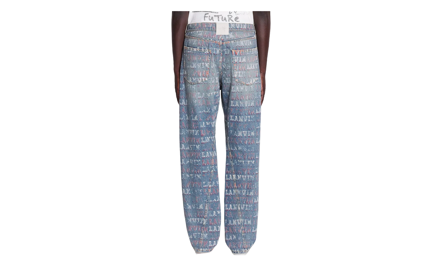 PRINTED REGULAR TROUSERS "Blue Denim" RM TR0051 D082 P24 22