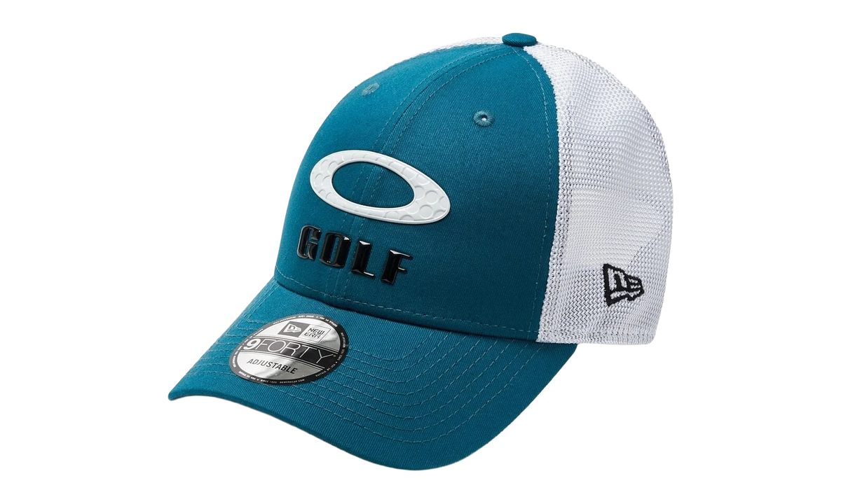 9FORTY OAKLEY x New Era Heather New Era Stripe Golf Snapback Hat "Petrol" 912145LDS 9PE