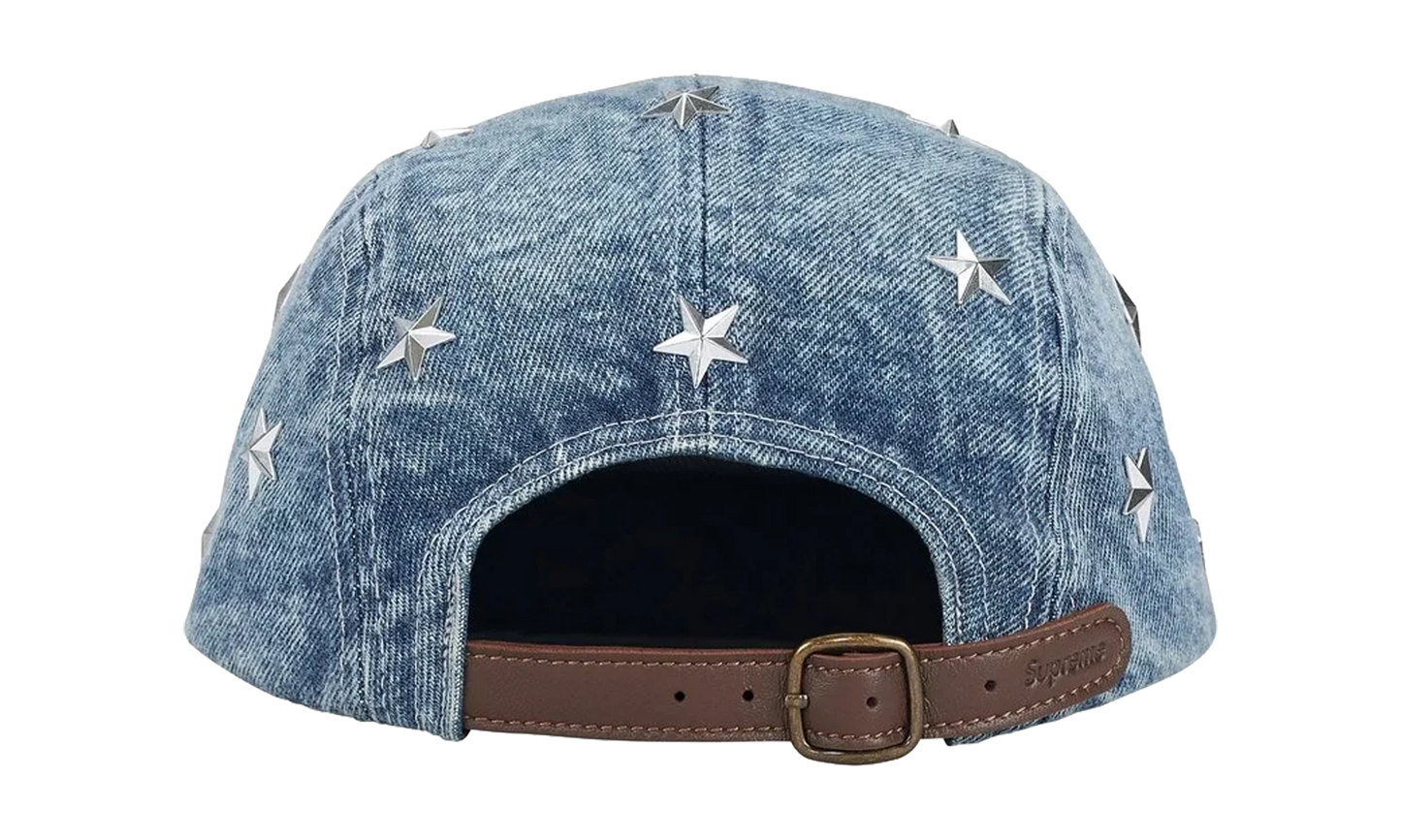 Stars Studded Denim Camp Cap "SS26 - Washed Indigo" SU27258