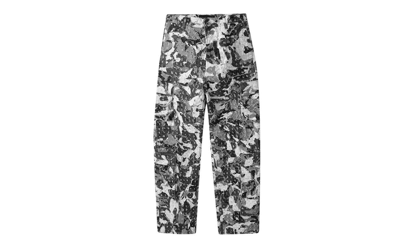 Micro Distressed Cargo Pants "Ice Camo" Q1M4M38T