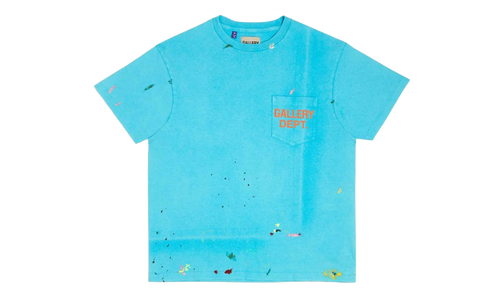 Vintage Logo Painted T-Shirt "Turquoise" GD041