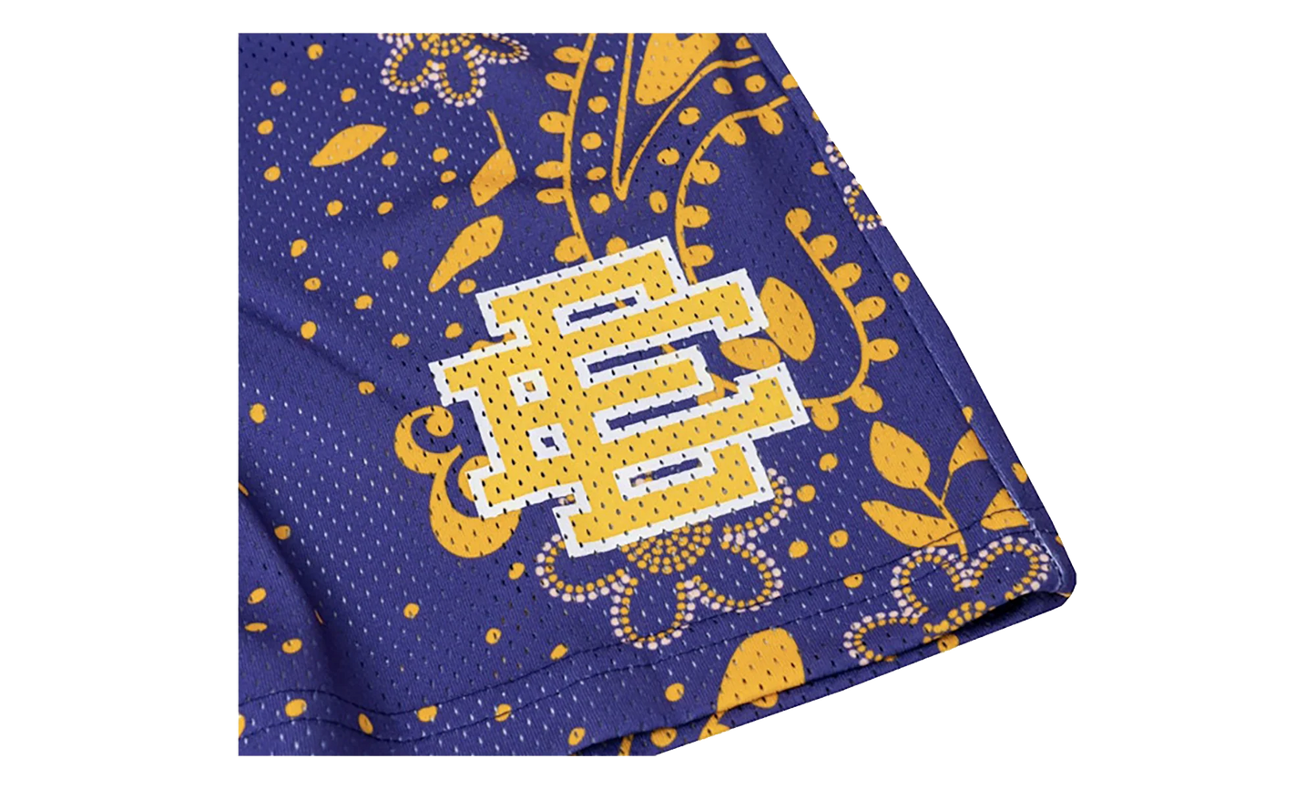EE BASIC SHORT "SS21 - Purple Paisley" EE699