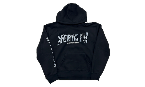 Rhinestone Rebirth Pullover Sweatshirt "Black" RET031