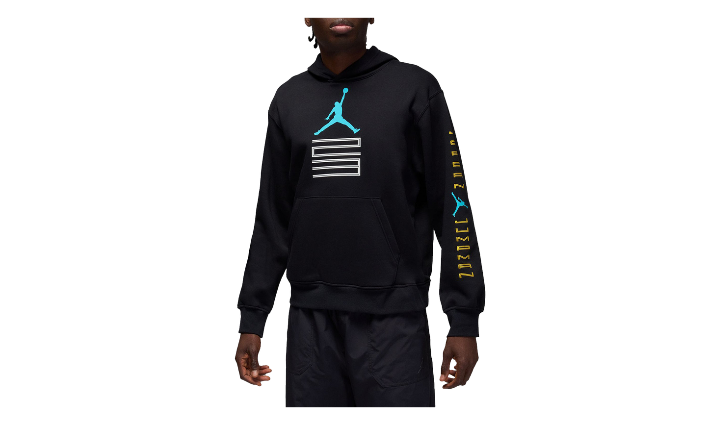 AJ11 Gamma Fleece Pullover Hoodie "Black" IQ6970 010