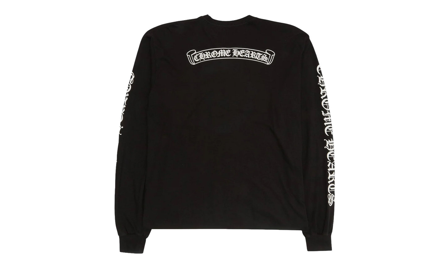 Scroll Logo Long Sleeve T-Shirt "Black / White" CHRM1127