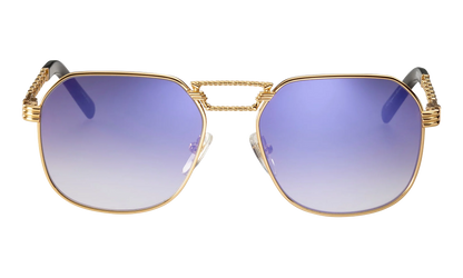 CEO Equestrian 24KT "Yellow Gold / Midnight Blue Gradient Flash Purple Flat" EQCE2 0004 20A1