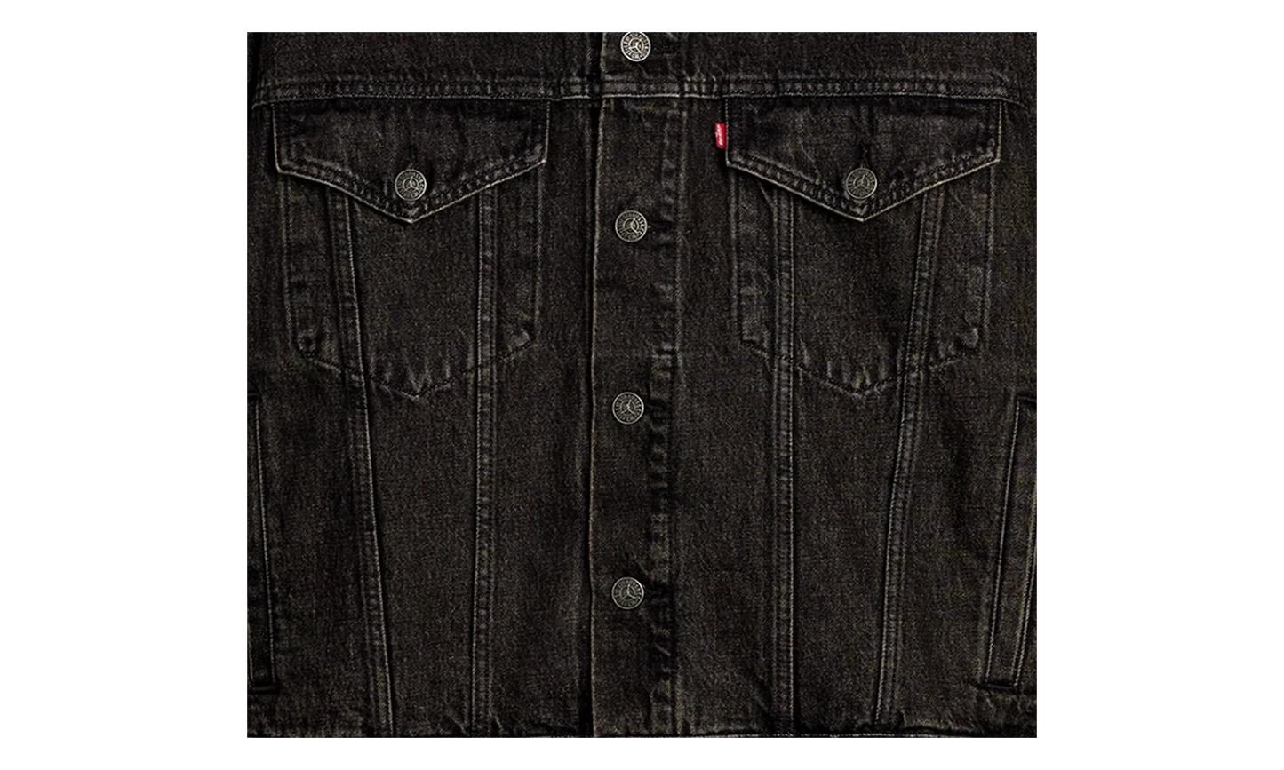 Jordan x Levi's Type III Trucker Jacket "Black / Wash Black" 055FC-0000