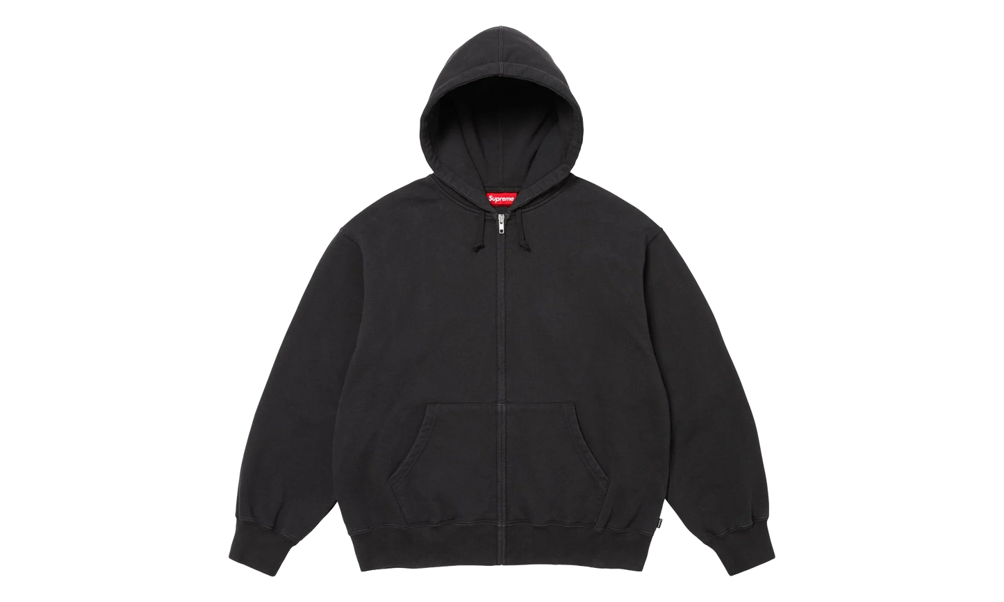 Cut Out Zip Up Hoodie "Black" SU27264