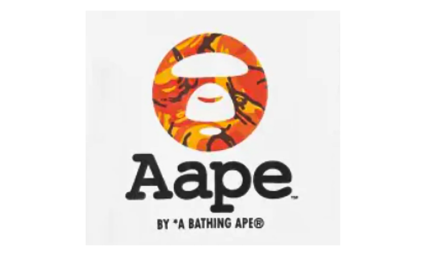 AAPE OG Moonface T-Shirt "White Orange Camo" B762DA4F