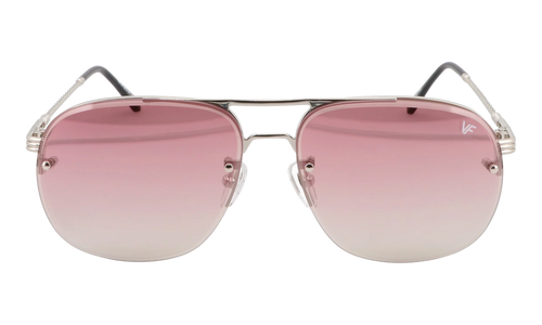 Snatch Bevel Rimless Drill Mount 18KT "White Gold / Pastel Red Flash Silver" DMSN2 0008 48D2