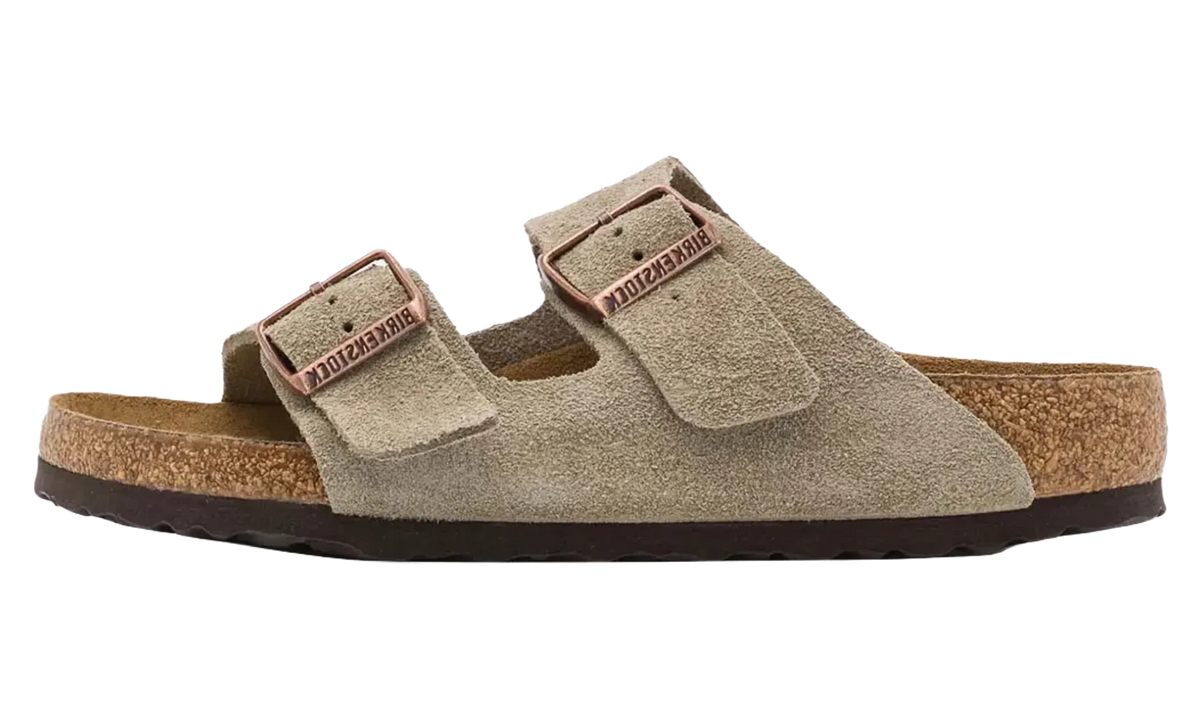 Arizona Soft Footbed "Suede Taupe - Narrow fit" 951303