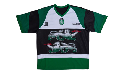Double Lion Rhinestone Jersey "Green" BC25FWTE26 GREEN