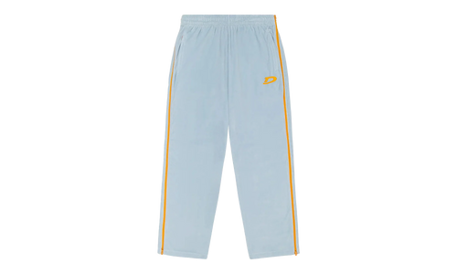 5Q Zip Velour Warmup Track Pants "Light Blue" DT434
