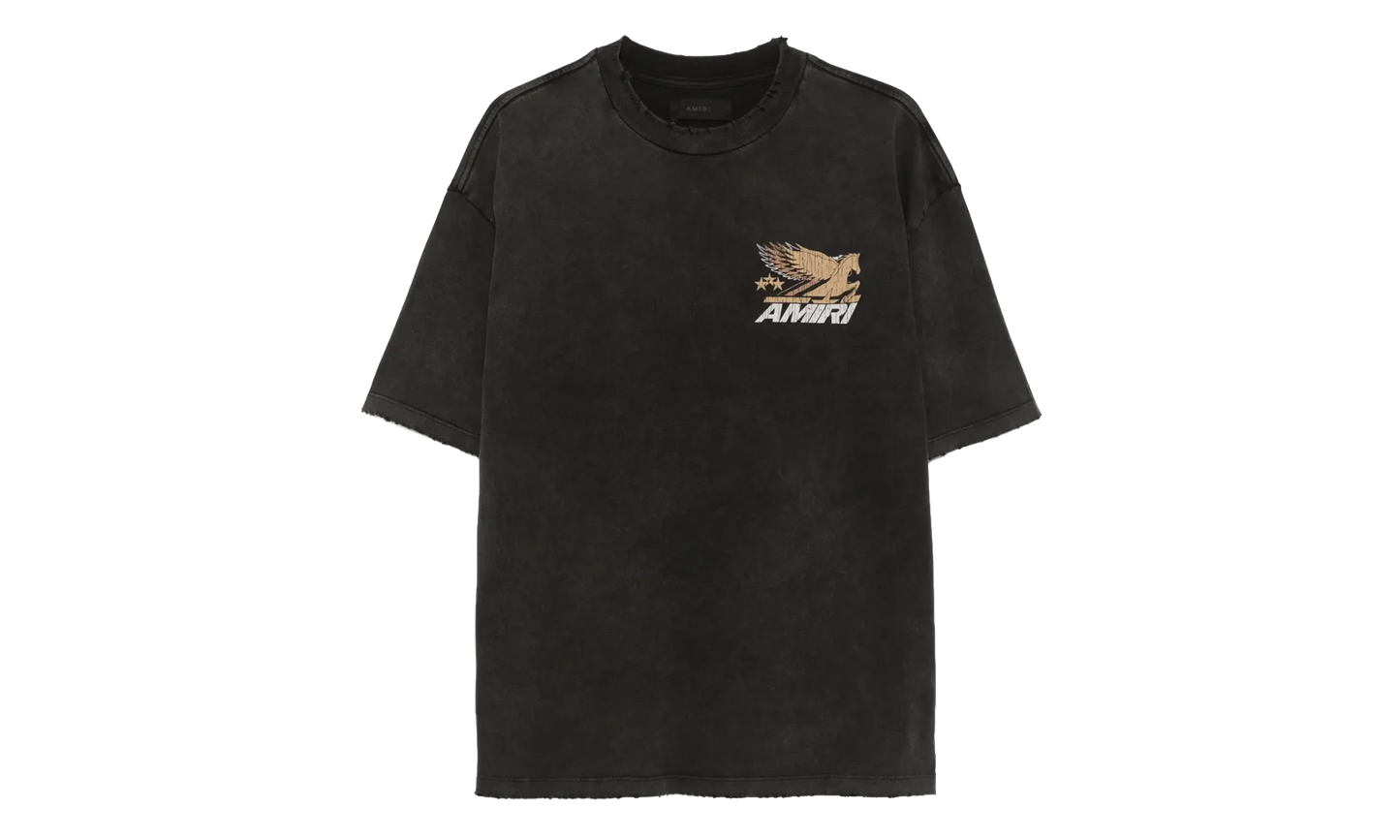 Vintage Pegasus Logo Short Sleeve T-Shirt "Black" AMJYTE1142 001