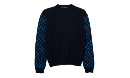 Monogram Mix Cashmere Crewneck "Navy" 1AATLQ