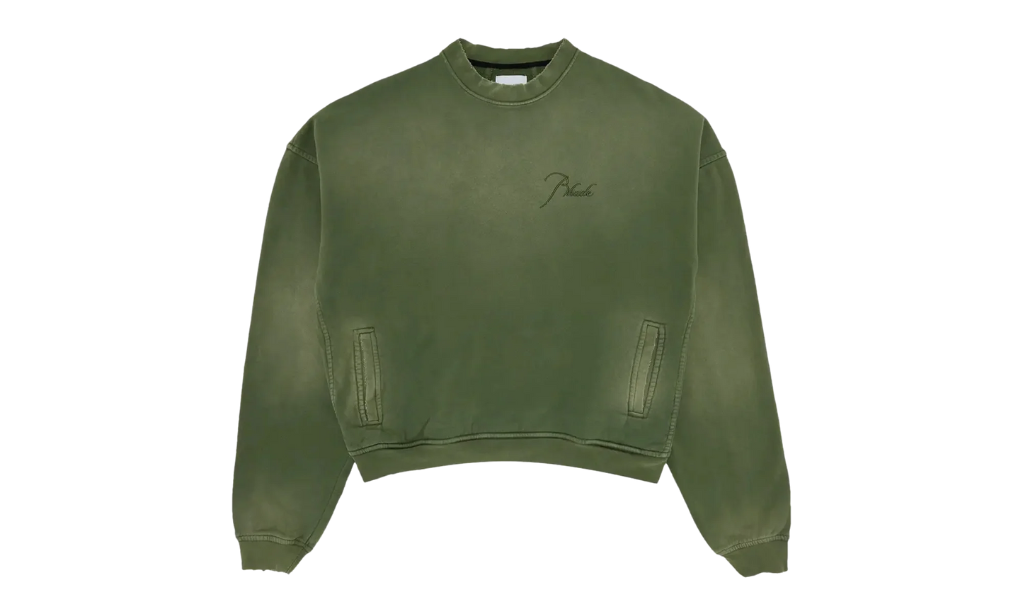 Embroidered Crewneck "Sundry Olive" FW23SW01150854