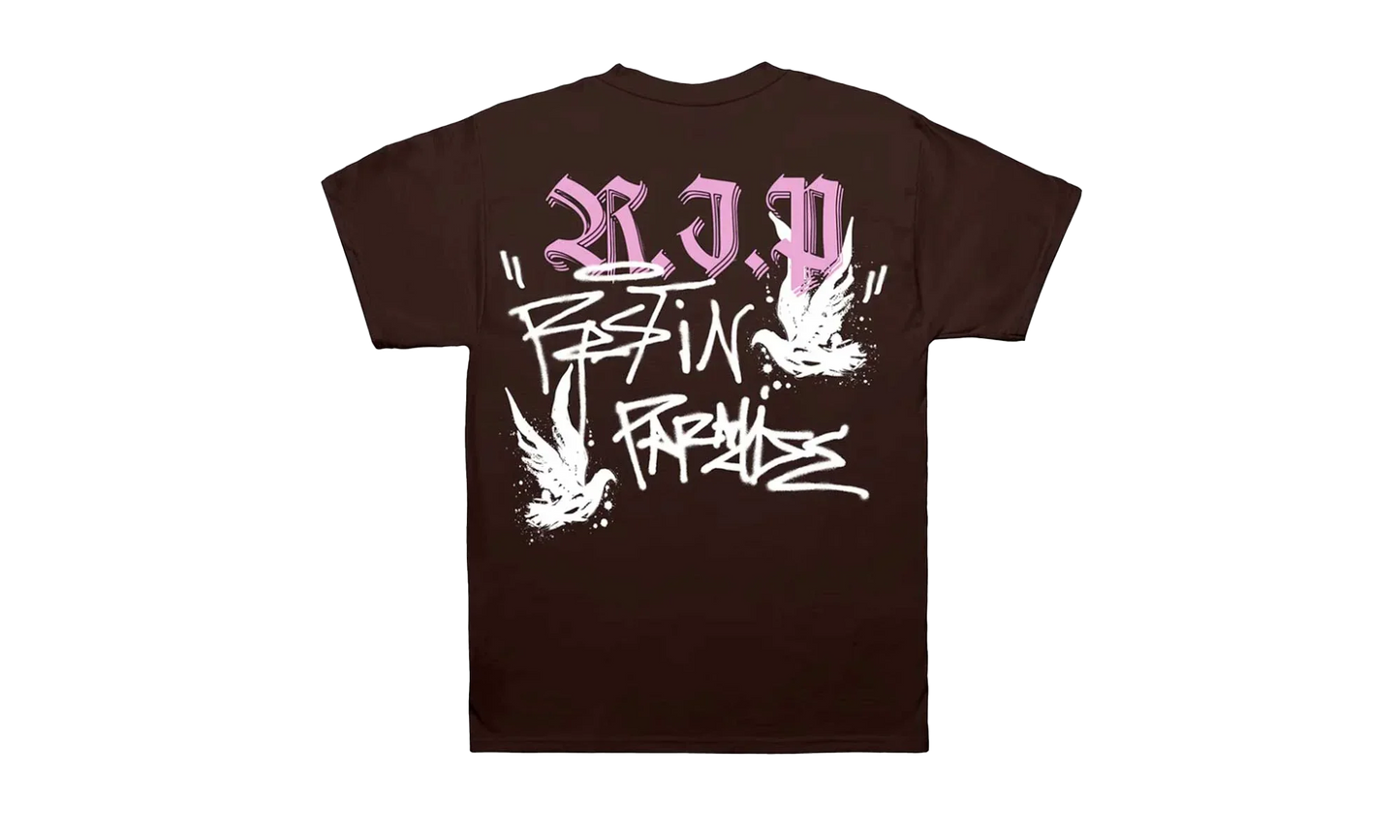Graffiti Dove T-Shirt "Brown / Pink" Y1Q5KV9W
