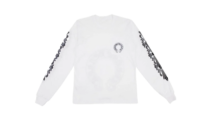 Floral Horseshoe L/S T-shirt "White" CHRM0055
